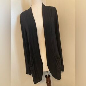 DownEast Black Long Sleeve Cardigan